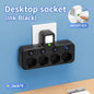 EU Plug Wall-Mounted Power Strip, 3 AC Outlets with Independent Switches, 2 USB-A + 1 USB-C Charging Ports (2500W)