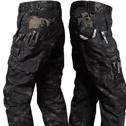 Men's Tactical Cargo Pants Waterproof Multi-Pocket Work and Hiking Trousers