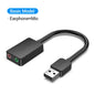 External USB Sound Card 3.5mm Audio Adapter for Laptop, PS4 and Headset Microphone