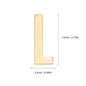1Pcs Metal Self Adhesive House Number English Alphabet Letters for Apartment Room Door Plate Table Mailbox Number Stickers 7*3cm