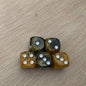5pcs/set Two Colors Dice Puzzle Board Game Accessory  6 Sided Point Dice Funny Game 16mm