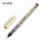 Big Capacity Waterproof Brush Pen Marker - Pigment Ink for Sketching, Comics & Calligraphy - Single