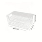 6 - Compartment Detachable Spice Rack. Large - capacity for fridge, cabinet & countertop seasoning storage. Practical organizer.