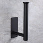 Stainless Steel Wall Mount Paper Holder Adhesive & Free-Nail Toilet Tissue Towel Shelf, Brushed Gold White Black