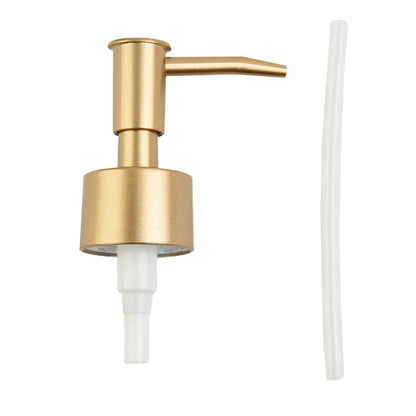 28/400 Thread Reusable Soap Dispenser Pump Head Brushed Finish Replacement for Kitchen & Bathroom Bottles