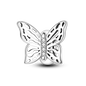 100% 925 Sterling Silver Rainbow Zircon Butterfly Dragon Silicone Stopper Charms - Colorful Beads for DIY Bracelets, Customizable Jewelry for All Occasions