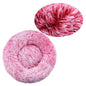 Round Plush Pet Bed, Washable Cozy Dog & Cat Sofa, Winter Warm, Multiple Sizes 16–35 in (40–90 cm)