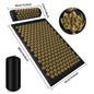 Acupressure Yoga Mat Kuznetsov Applicator Cushion with Spikes