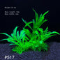 Artificial Aquarium Plants – Plastic Underwater Green Shrubs with Resin Base, Fish Tank Decoration