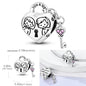 925 Sterling Silver Pink Butterfly & Luminous Firefly Charm – Dangle Bead for Bracelet or Necklace | Elegant DIY Jewelry Gift for Women