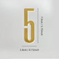 Golden Door Number with Magnets 7cm Metal House Number Apartment Door Number for Outdoor Hotel Home Mailbox Label