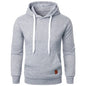Men’s Casual Lightweight Hoodie – Solid Color Drawstring Pullover Sweatshirt for Streetwear & Outdoor Style