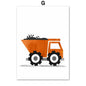 Modern Nordic Style Canvas Print Painting Poster Cartoon Car Letter Number Children Wall Picture Art Studio Kids Room Home Decor