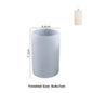Cylinder Silicone Mold for 3D Scented Candle and Soap Making - DIY Resin, Wax & Plaster Crafts