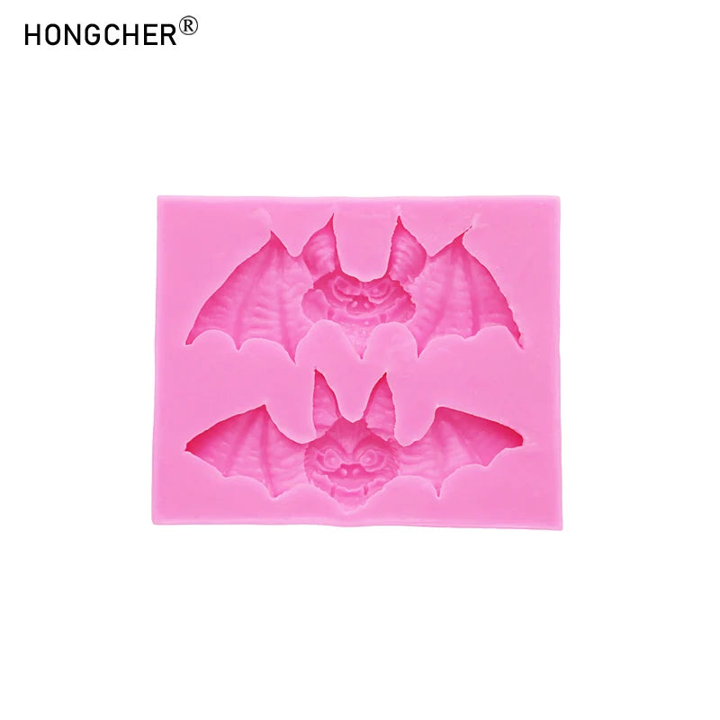 Halloween Bat Silicone Mold, 8.8 × 7.1 × 1.4cm