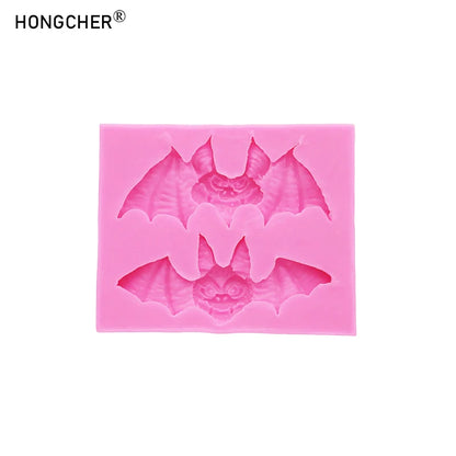 Halloween Bat Silicone Mold, 8.8 × 7.1 × 1.4cm