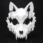 Halloween Half-Face Mask - Dragon, Tiger, Tengu, Wolf, and Skull Designs