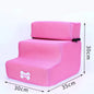 3-Step Pet Stairs for Small Dogs and Cats - Removable Washable Non-Slip Ramp Ladder