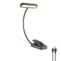 Portable Flexible Easy Clip Night Reading Lamp USB Rechargeable Reading Light 3Colors Warm Cool White Daylight Book Lamp