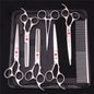 7-Inch (19.5 cm) Stainless Steel Pet Grooming Scissors Kit – Straight, Thinning, Chunker & Curved Shears