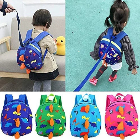 Toddler Dinosaur Safety Harness Backpack with Detachable Leash – Kids Anti-Lost Preschool School Bag