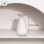Ceramic Decorative Vase for Dried Flowers & Hydroponic Plants, Modern Table Ornament for Living Room Bedroom Office