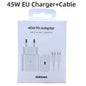 45W Super Fast USB-C GaN Charger – EU Certified Fast Charge Adapter for Flagship & Foldable Smartphones (USB PD, Quick Charge)