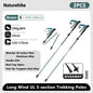 Ultralight Carbon Fiber 5-Section Folding Trekking Poles, Collapsible Quick-Lock Hiking Poles Adjustable 103–120 cm (40.6–47.2 in) or 115–135 cm (45.3–53.2 in)