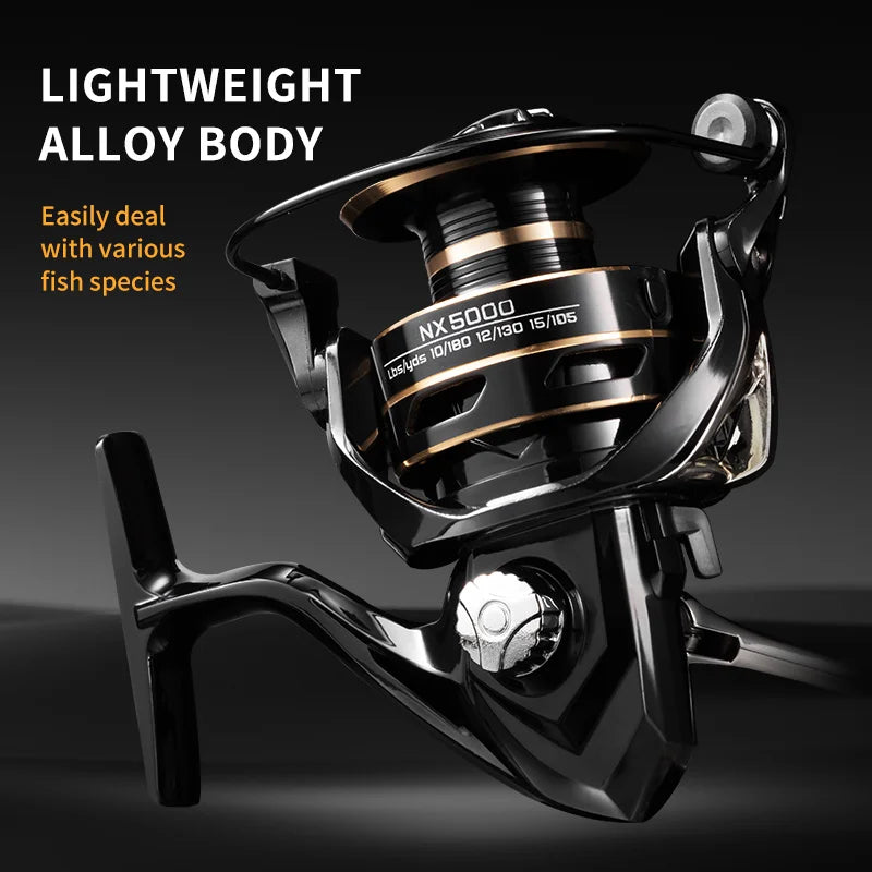 NX Spinning Fishing Reel, 5.2:1 Gear Ratio, 1000–7000 Series