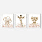 Nordic Modern pink Cute Animal Elephant Giraffe Cat Prints Canvas Painting Poster For Living Room Play Room Kids Room Home Decor