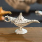 12cm(4.7")Classic Rare Hollow Legend Aladdin Magic Genie Lamps Incense Burners Retro Wishing Oil Lamp Home Decor Gift