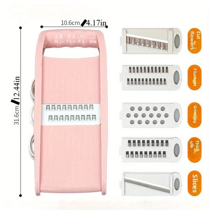 7-in-1 Mandoline Slicer – Multi-Function Vegetable & Cheese Grater for Potato, Carrot, Cucumber