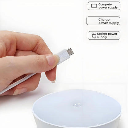 2-Pack LED Motion Sensor Night Light – USB Rechargeable, Magnetic Auto On/Off, Warm & White