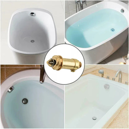 Brass Click-Clack Pop-Up Sink Plug Spring Bounce Valve Basin Drain Stopper
