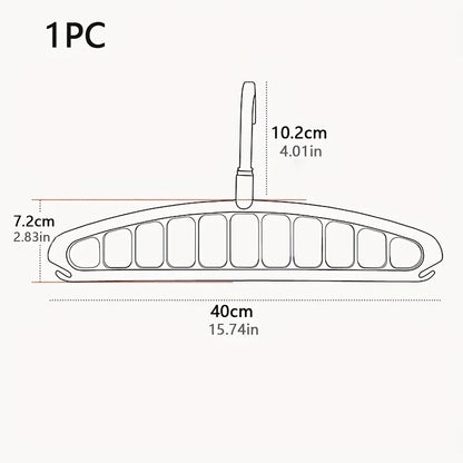 1PC Multi-Hole Space-Saving Clothes Hanger! Foldable for Home/Bedroom/Travel – Fits Pants/Shirts/Skirts
