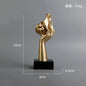 27cm bstract Face Sculpture Resin Thinker Figurines for Desktop Office Desk Living Room Table Collection Figurine Decoration