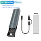 Dual-Protocol M.2 NVMe/SATA SSD Enclosure – USB 3.1 Gen2 10Gbps, Supports 2230/2242/2260/2280 (Type-C to C/A)