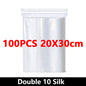 100-Pack Heavy-Duty Clear Resealable Ziplock Bags – Small Plastic Storage Bags for Jewelry, Food & Crafts