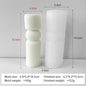 Striped Cylinder Silicone Candle Mold for DIY Pillar, Soy Wax, Plaster & Resin Crafts