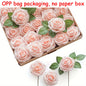 25pcs Artificial Flowers, Fake Flowers Roses W/stem For DIY Wedding Bouquets Centerpieces Arrangements Party Home Decorations