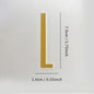 Golden Self Adhesive House Number Metal English Alphabet Letters for Apartment Room Door Plate Table Mailbox Number Stickers 7cm