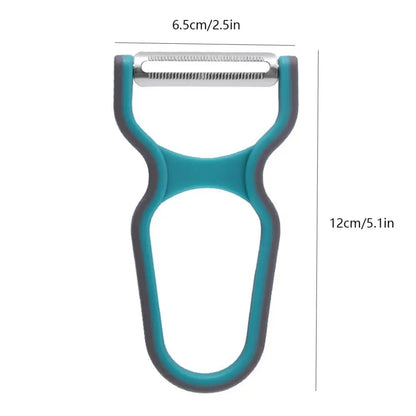 3-Pack Stainless Steel Multi-Function Vegetable Peeler Set – Potato Slicer & Grater, Mini Kitchen Tools, Assorted Colors