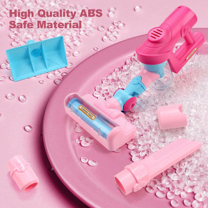 Electric Mini Vacuum Cleaner Simulation Housework Dust Catcher with Light and Music Educational Pretend Play Toys for Kids Gifts