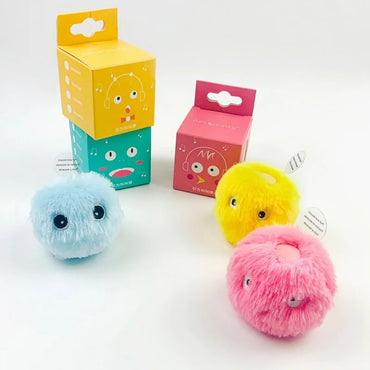 Interactive Touch-Activated Plush Sound Ball Cat Toy for Kittens & Cats — Electronic Catnip Squeak Toy