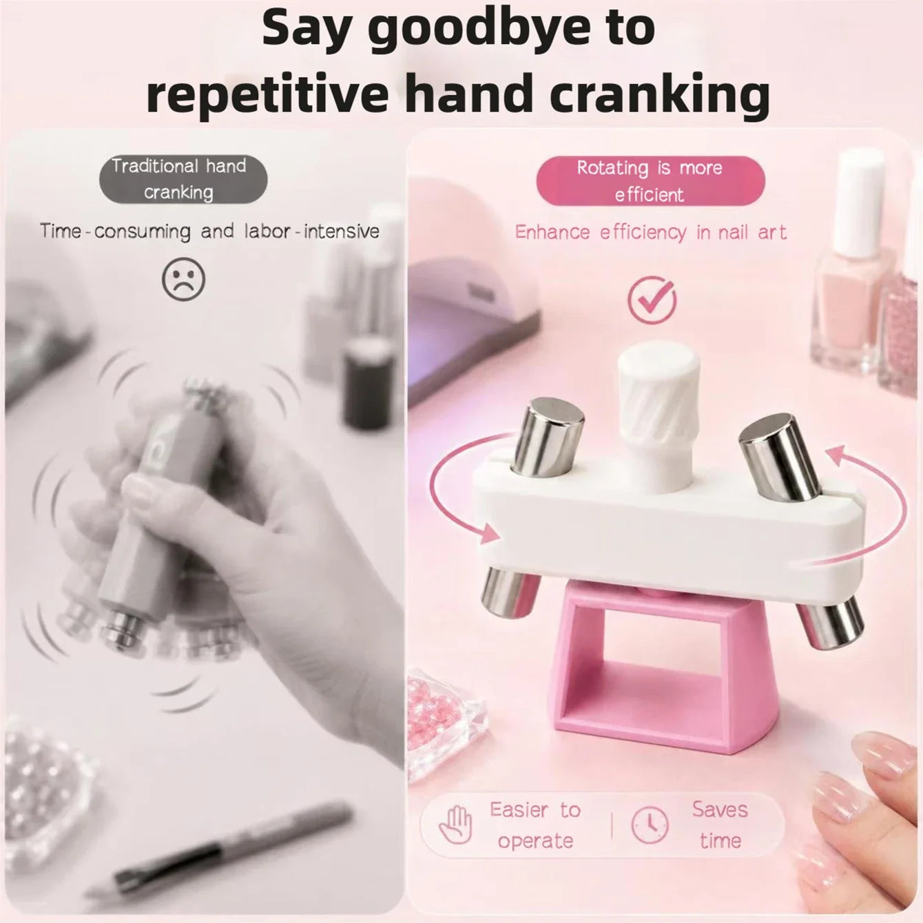 Nail Multifunctional Rotating Cat Eye Magnet, Fully Automatic, for Artistic Design - Glass Bead Cat Eye Special Effect Tool