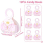 Butterfly Candy Gift Box Pink Purple Butterfly Birthday Party Decorations Kids Wedding Supplies Baby Shower Cookie Biscuit Box