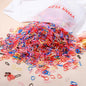 500/1000Pcs Colourful Hair Ties for Girls Kids Ponytail Holder Bands