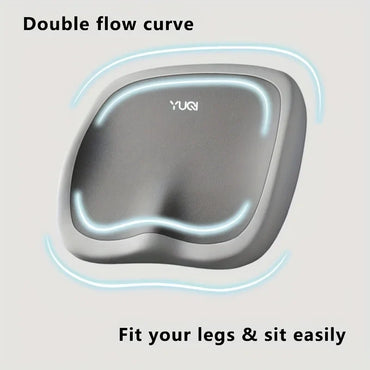 Ergonomic Memory Foam Seat Cushion – Portable Lumbar & Hip Support for Office, Car and Home with Removable Washable Cover