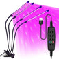 LED Plant Growth Light with 10 Levels Adjustable Brightness Full Spectrum 3H/9H/12H Timed Indoor Garden Vegetable Growth Light