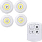 Dimmable Battery-Operated LED Under-Cabinet Light with Remote — Closet, Wardrobe & Bathroom Night Lamp